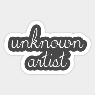 Unknown Artist Sticker